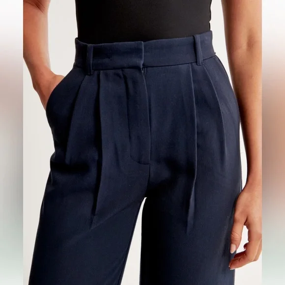 A&F Sloane Tailored Wide Leg Pant - Picture 4 of 6